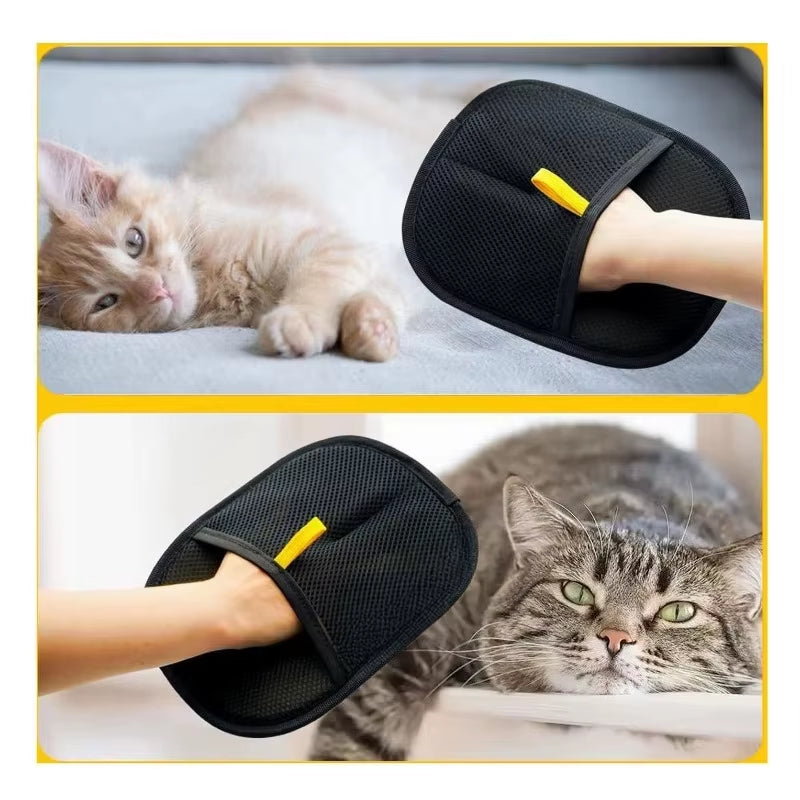 Pet Electrostatic Hair Removal Gloves Dog Cat Hair Removal Brush Gloves Hair Adhesive Gloves Carpet Clothing Hair Cleaning Brush
